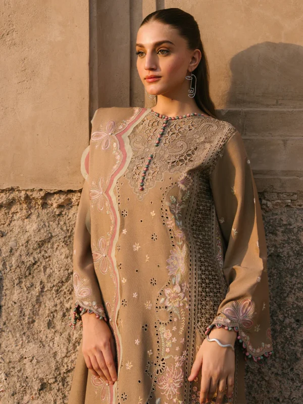 Bin Ilyas Cambric Embroidered 3PC | Bin Ilyas | SGO-LI02 - Image 5