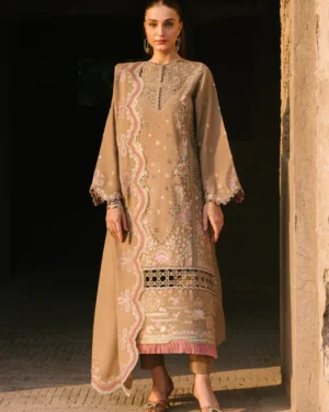 Bin Ilyas Cambric Embroidered 3PC