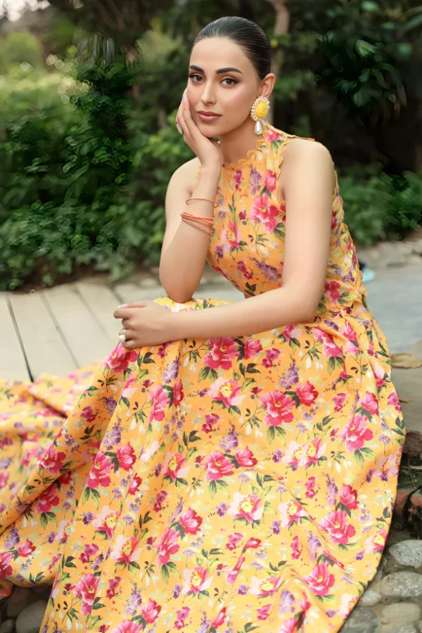 Bareeza Printed Khaddar 3PC | Bareeza | SGO-BA06 - Image 2
