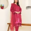 Bin Ilyas Cambric Embroidered 3PC