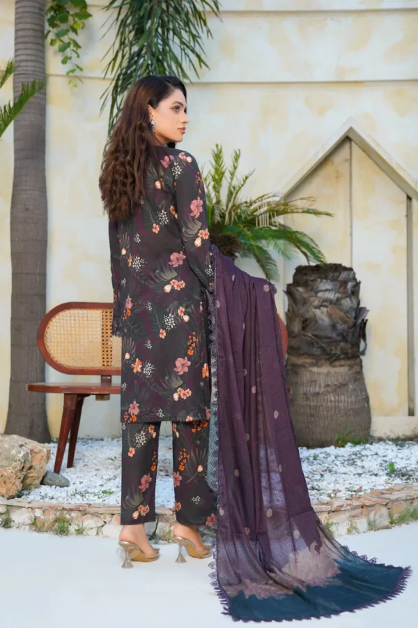 Dastoor By Anaya Noor Digital Printed Cambric With Patches 3-PC | Dastoor By Anaya Noor | SGO-CE01 - Image 2
