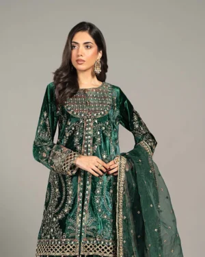 Maria B Sweet Velvet Embroidered 3PC