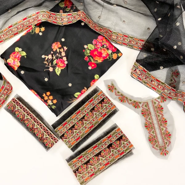 Charizma Luxury Silk With Embroidered 3PC | Charizma | SGO-S02 - Image 2