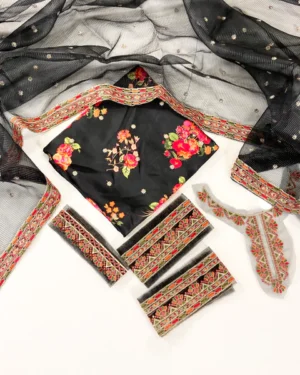 Charizma Luxury Silk With Embroidered 3PC