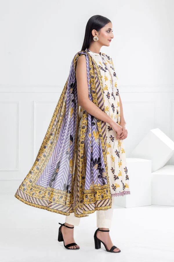 Gul Ahmed Digital Printed Khaddar 3PC | Gul Ahmad | SGO-GA04 - Image 4