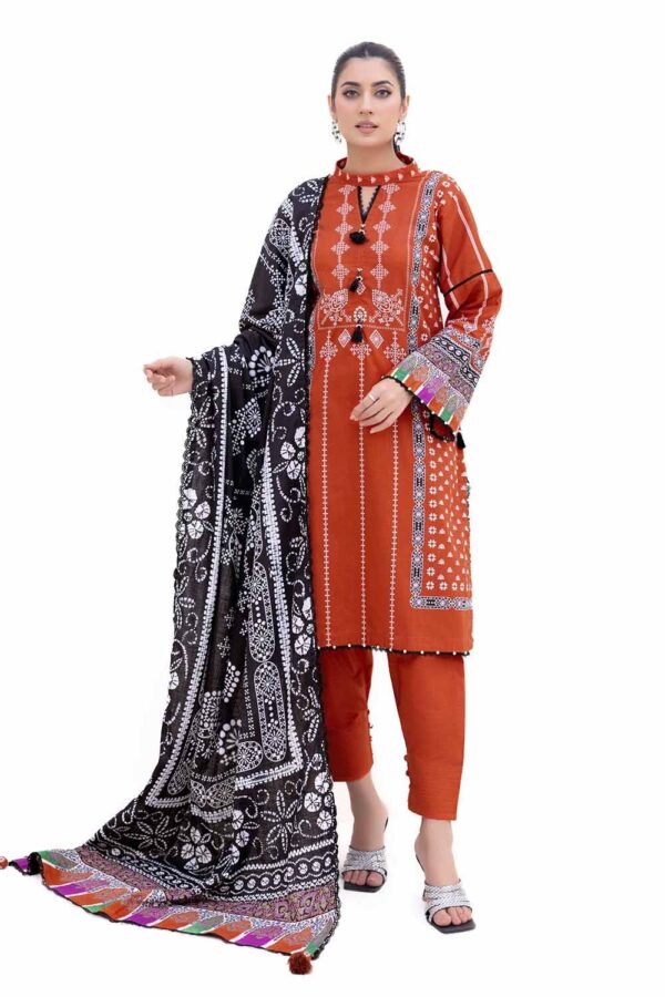 Gul Ahmed Digital Printed Khaddar 3PC | Gul Ahmad | SGO-GA01
