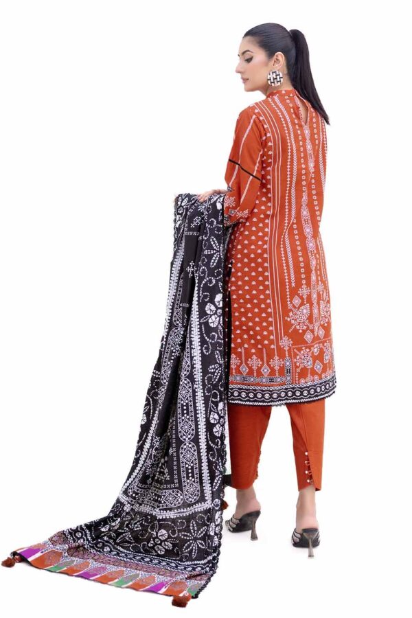 Gul Ahmed Digital Printed Khaddar 3PC | Gul Ahmad | SGO-GA01 - Image 5