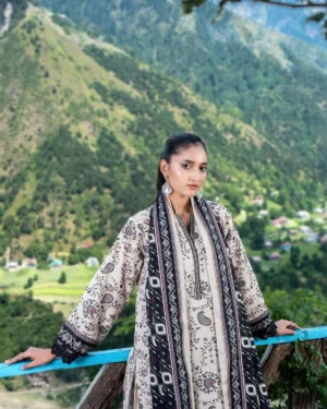 Zesh Airjet Printed Khaddar 3PC