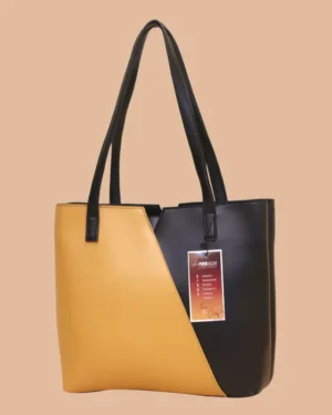 Elegant Yellow and Black Tote Bag