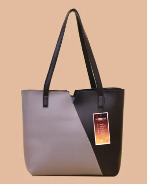 Elegant Grey and Black Tote Bag