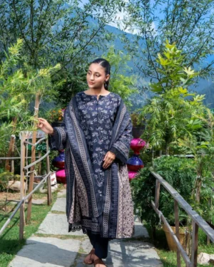 Zesh Airjet Printed Khaddar 3PC