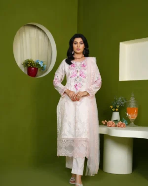 Sobia Nazir Cambric Embroidered 3PC