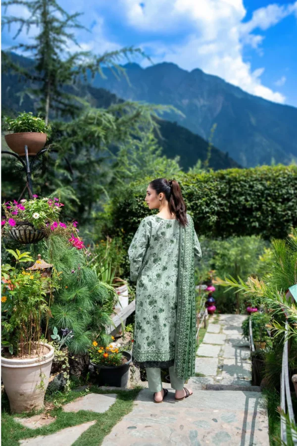 Zesh Airjet Printed Khaddar 3PC | Zesh Airjet | SGO-ZA07 - Image 4