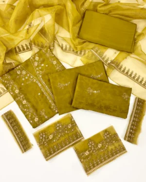 Agha Jaan Viscous Jacquard 3PC