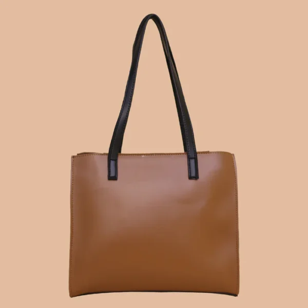 Floral Brown and Black Shoulder Bag