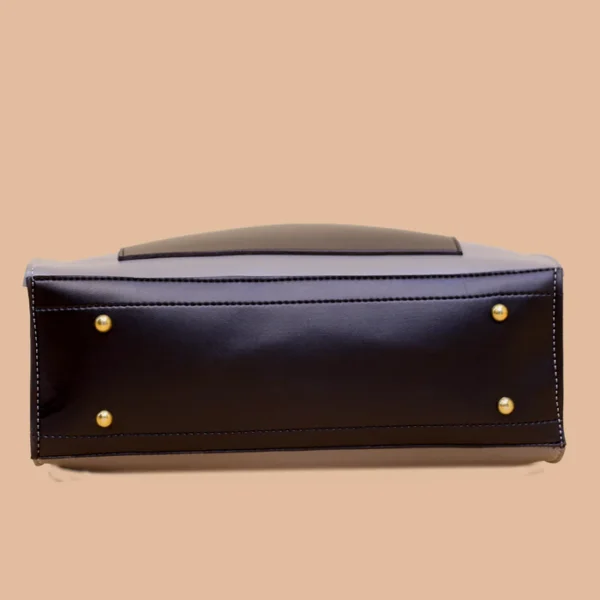 Floral Grey and Black Shoulder Bag