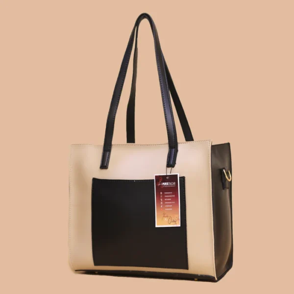 Floral Yellow and Black Shoulder Bag