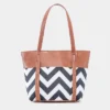Wave Brown Tote Bag