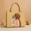 Hijab Girl Beige Canvas Tote Bag
