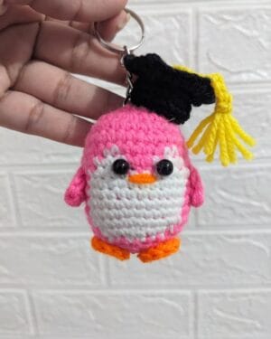 Crochet Penguin Keychain