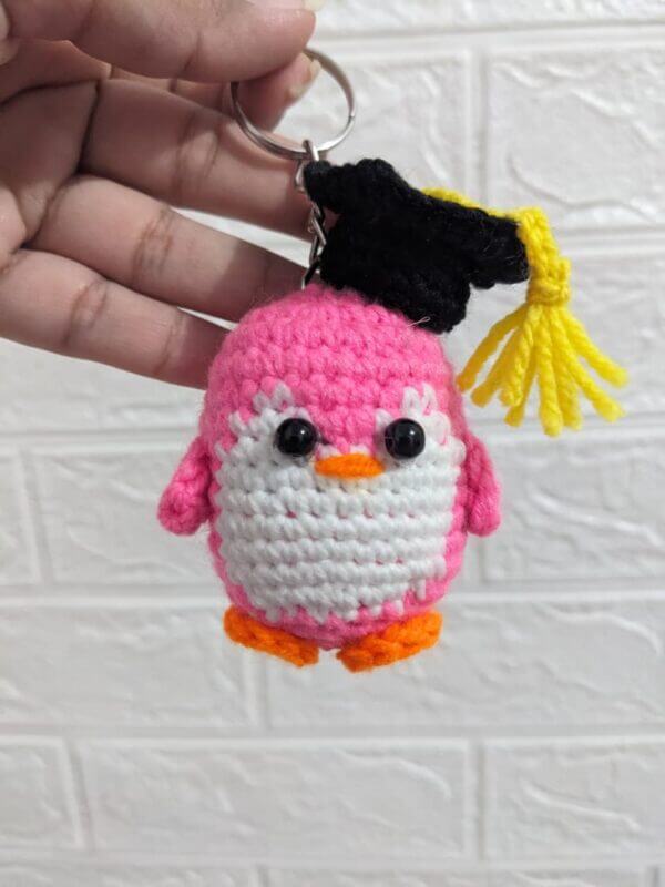 Crochet Penguin Keychain