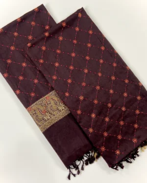 Embroidered Pashmina Jacquard Shawl