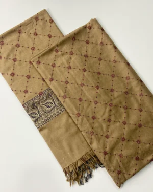 Embroidered Pashmina Jacquard Shawl
