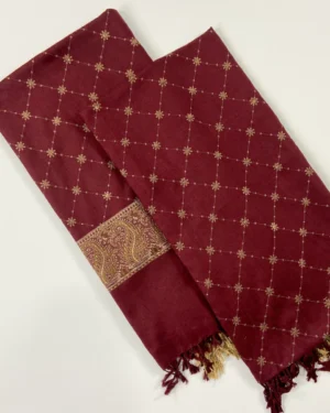 Embroidered Pashmina Jacquard Shawl