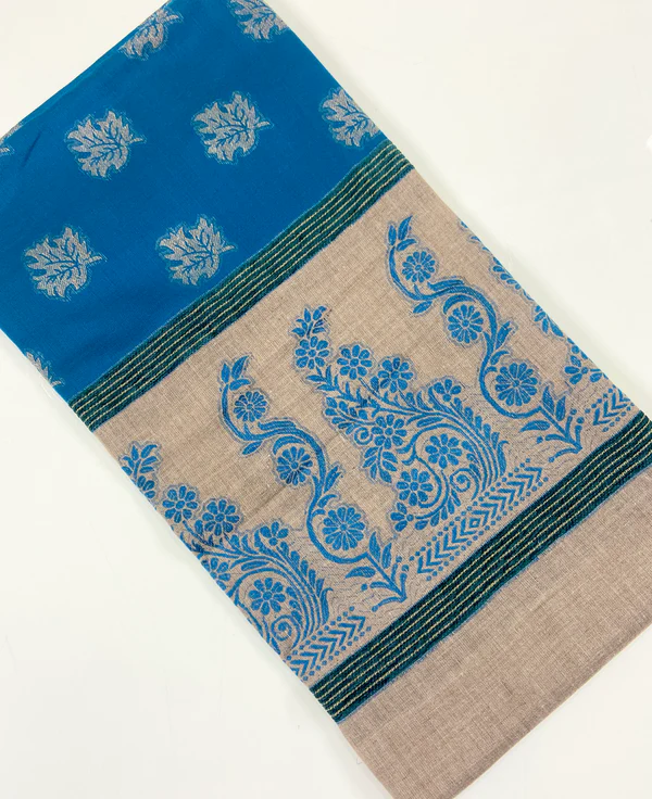 Embroidered Pashmina Jacquard Shawl