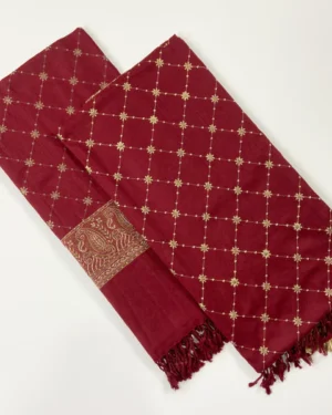 Embroidered Pashmina Jacquard Shawl